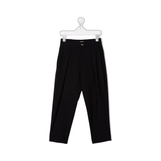 Straight-Leg Pleated Trousers