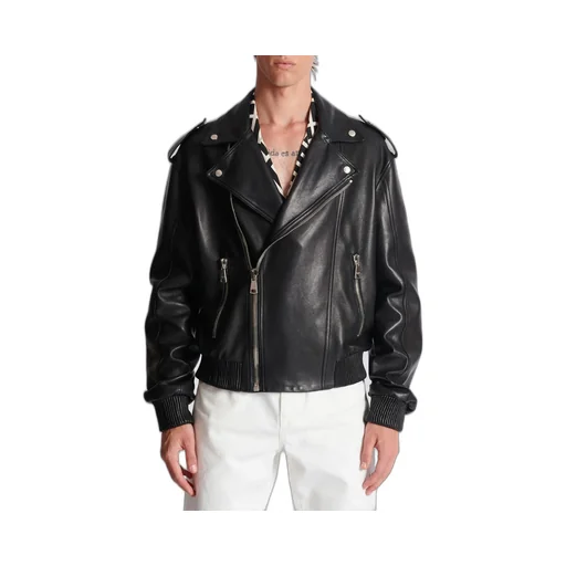 Leather Bomber Jacket