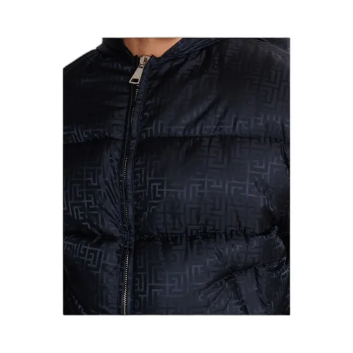 Pb Monogram Hooded Down Jacket