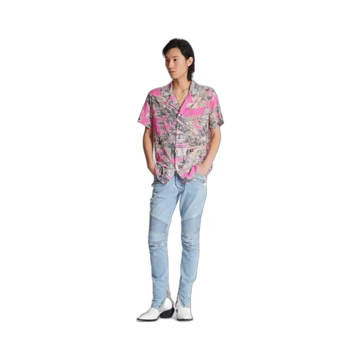 Panelled Biker Jeans