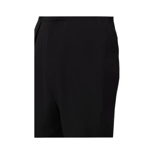 Side Folded Crepe Cropped Trousers