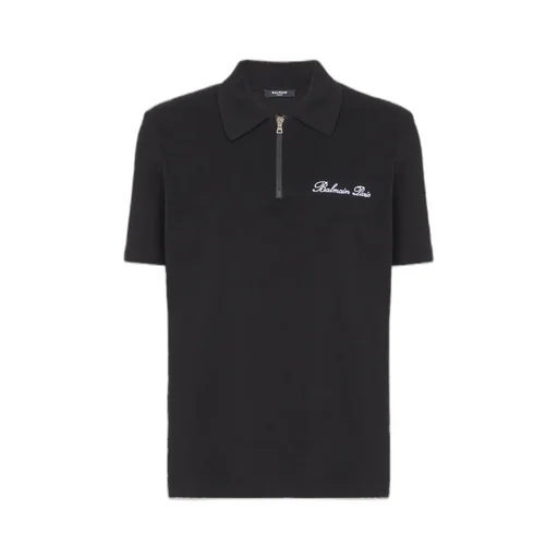 Logo Embroidered Short-Sleeved Polo Shirt
