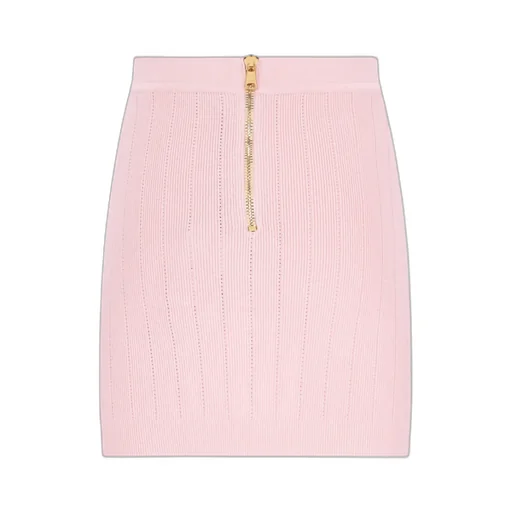 Button Detailed High-Rise Mini Skirt