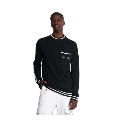 Logo Embroidered Knitted Jumper