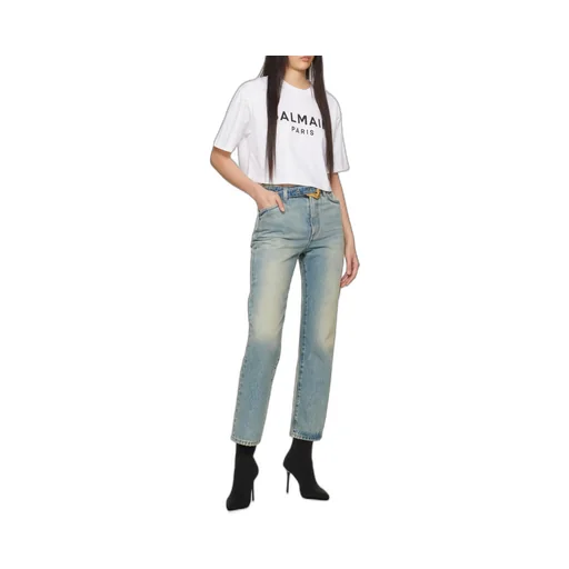 Classic Belted Jeans