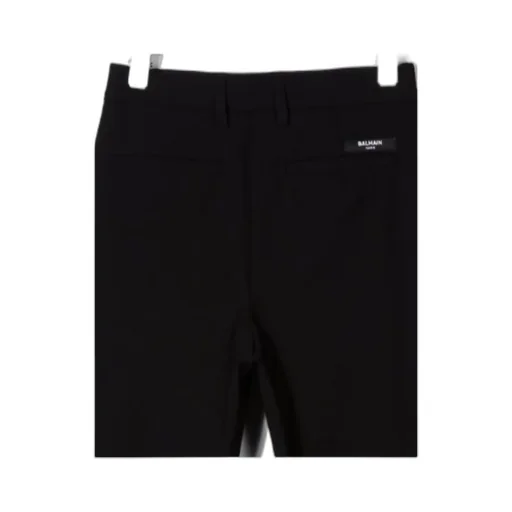 Straight-Leg Pleated Trousers