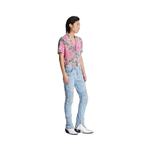 Panelled Biker Jeans