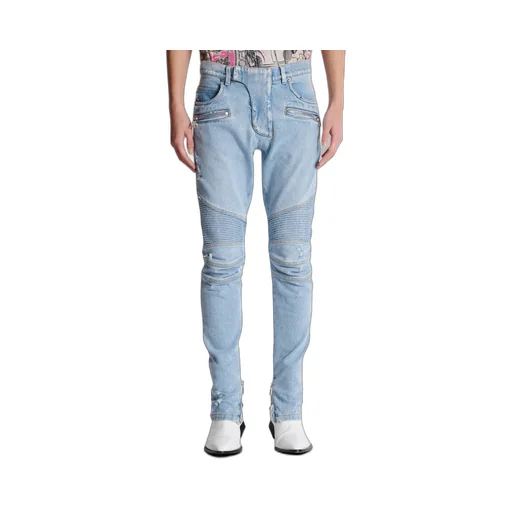 Panelled Biker Jeans