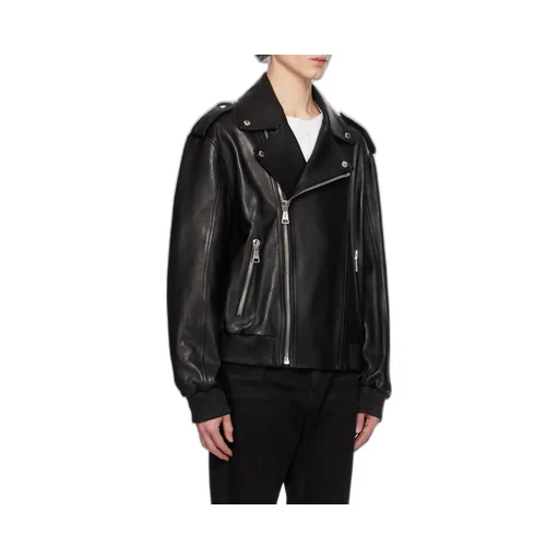 Leather Bomber Jacket
