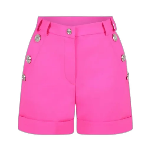 Button-Embellished Shorts
