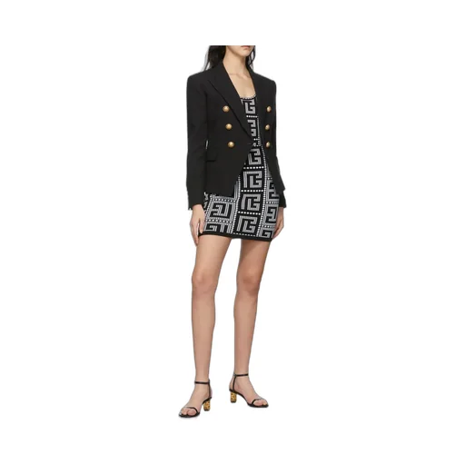 Double-Breasted Cotton Blazer