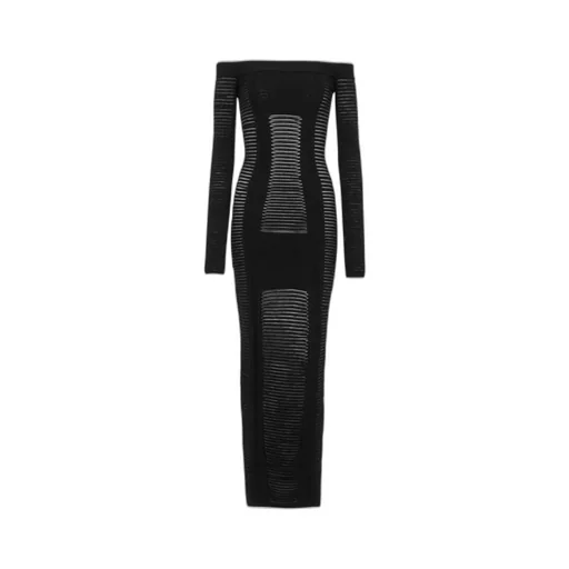 Mid-Length Knit Bustier Dress