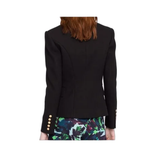 Double-Breasted Cotton Blazer
