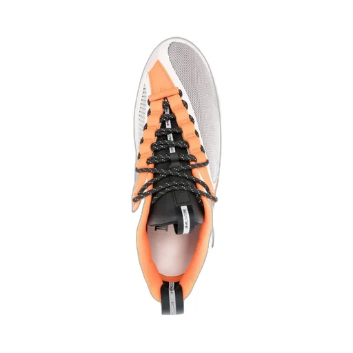 Gray And Orange B-Runner Sneakers