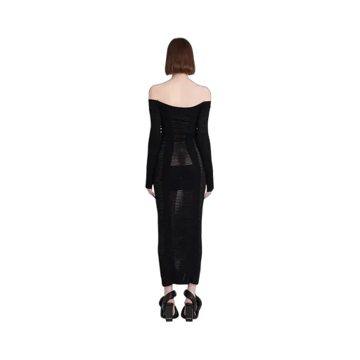 Mid-Length Knit Bustier Dress