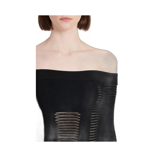 Mid-Length Knit Bustier Dress