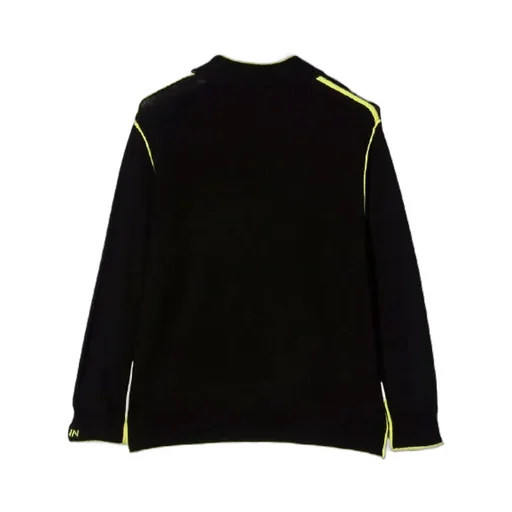 Contrast Spliced Sweater