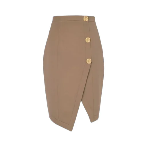 Taupe Wool Skirt