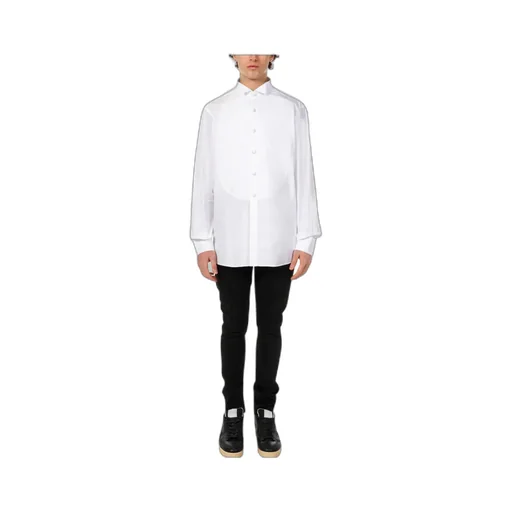 Buttoned Straight Hem Shirt