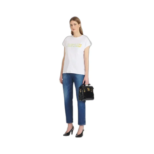 Metallic Logo Printed T-Shirt