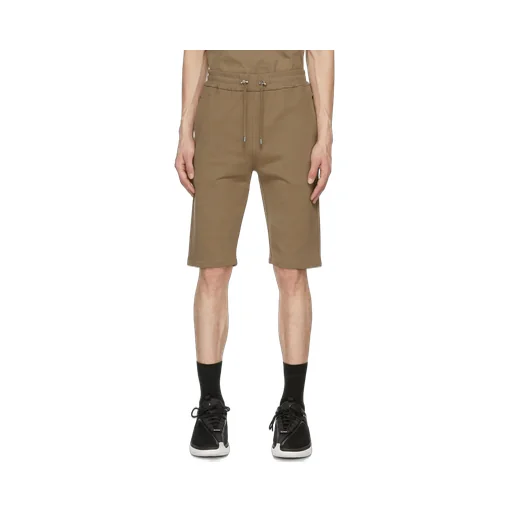 Cotton Shorts With Flocked Balmain Paris Logo
