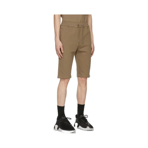 Cotton Shorts With Flocked Balmain Paris Logo