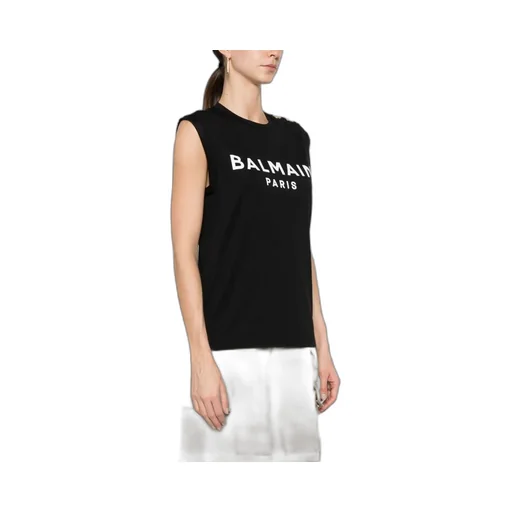 Logo Printed Sleeveless Tank Top