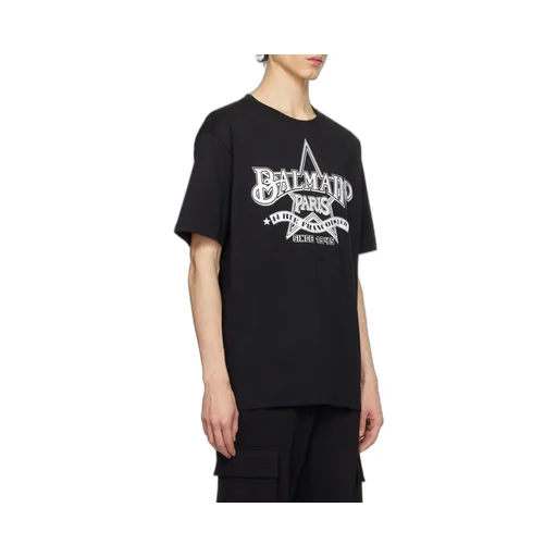 Star Printed Crewneck T-Shirt