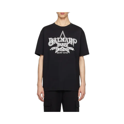 Star Printed Crewneck T-Shirt