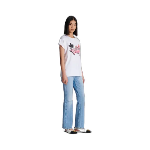 Flamingo Logo Printed T-Shirt