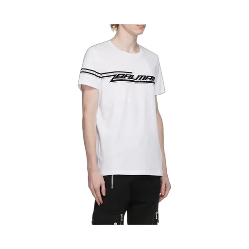 Flocked-Logo T-Shirt
