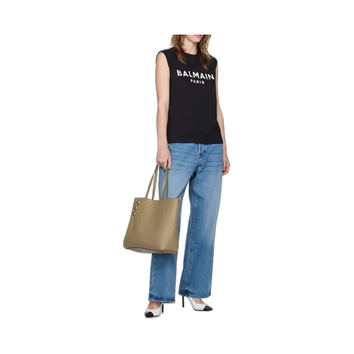 Logo Printed Sleeveless Tank Top