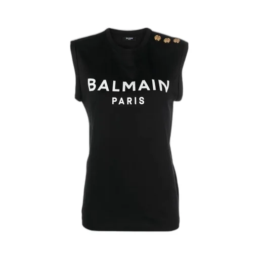 Logo Printed Sleeveless Tank Top