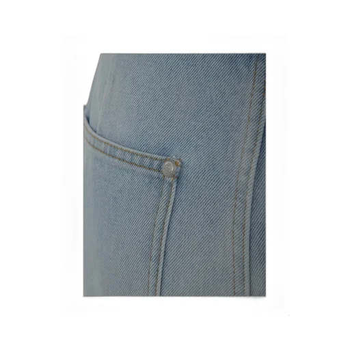 Pleated Tapered Jeans