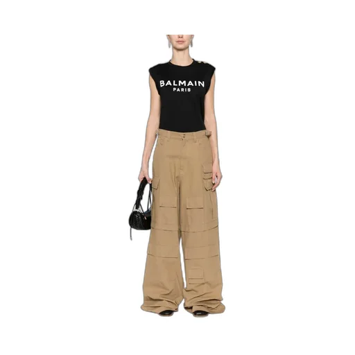 Logo Printed Sleeveless Tank Top