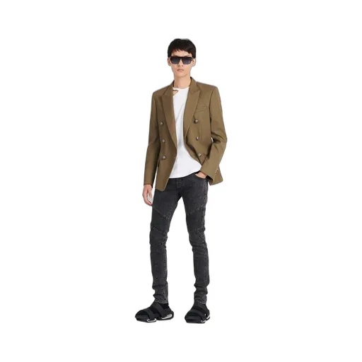 Logo Debossed Skinny Jeans