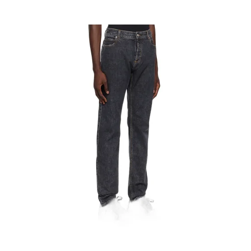 Straight Leg Denim Jeans
