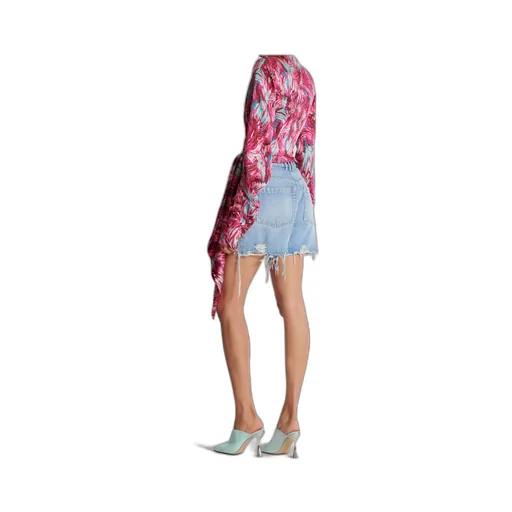 Floral Printed Tie Front Top