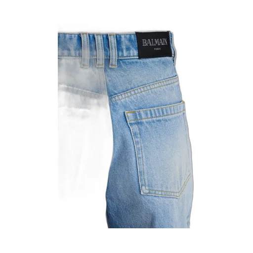 Raw-Cut Denim Shorts
