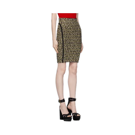 Lurex Tweed Pencil Skirt