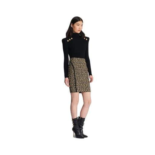Lurex Tweed Pencil Skirt