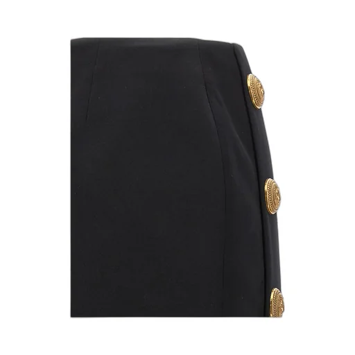 Button Detailed Mini Asymmetrical Skirt
