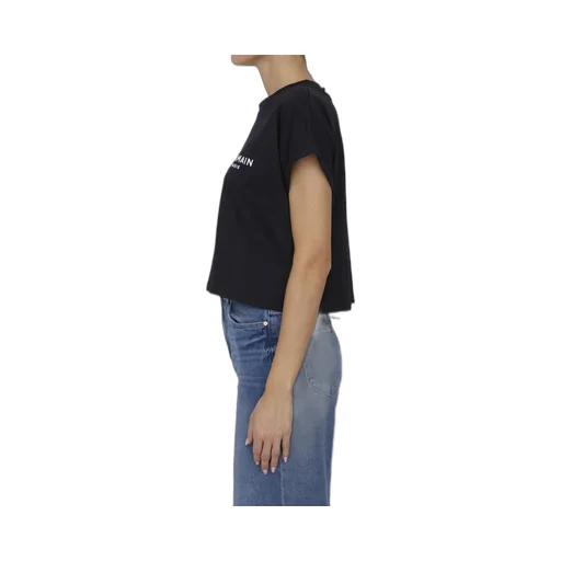 Logo Printed Cropped T-Shirt