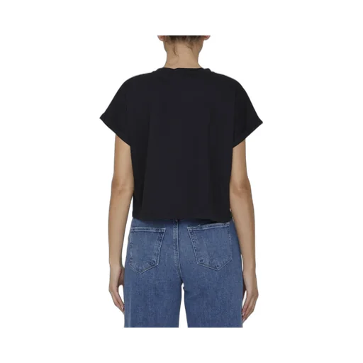 Logo Printed Cropped T-Shirt