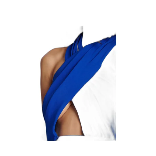 Ruched Halter Neck Crossover Top