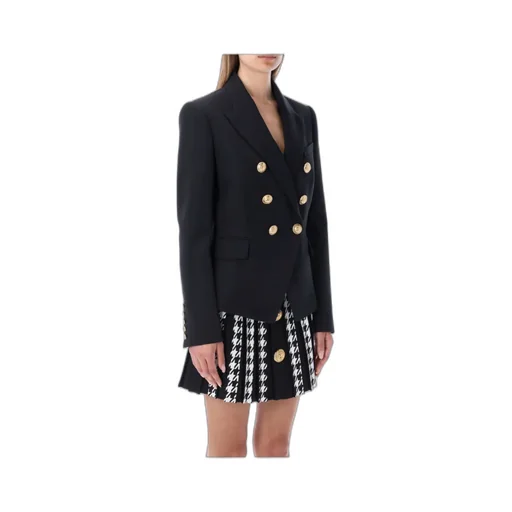Grain De Poudre Double-Breasted Jacket
