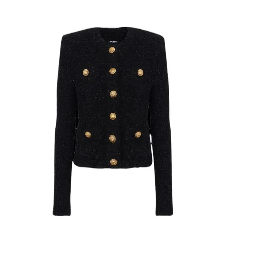 Buttoned Tweed Jacket
