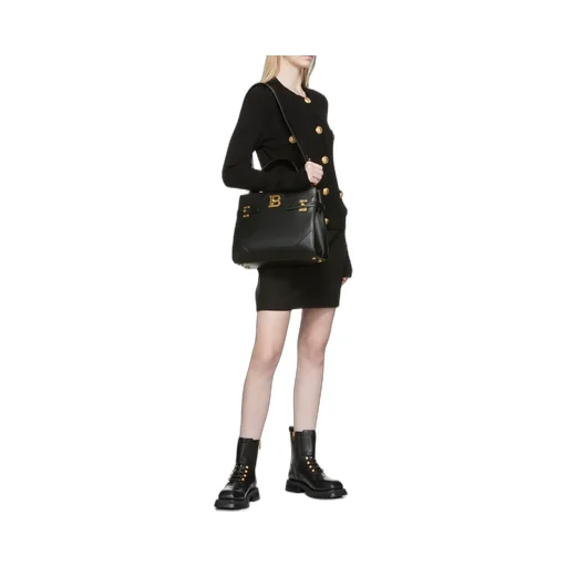Button Embellished Ridged Ankle Boots