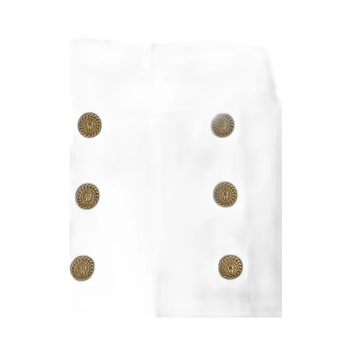 Button Embellished Rear Zipped Shorts