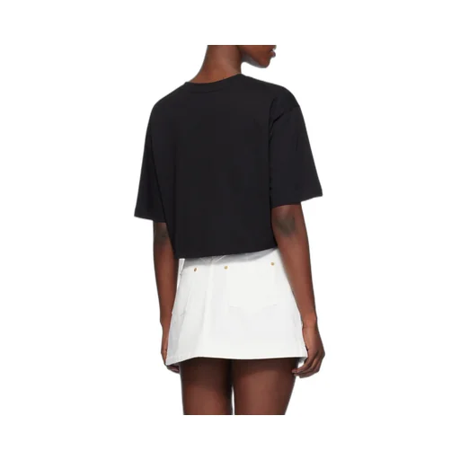 Logo Printed Cropped T-Shirt